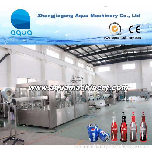 Small Scale Soft Drink Water Filling Machine For Soda Water